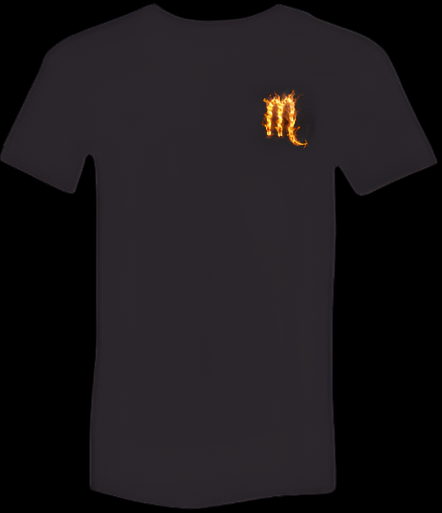 "Burning Desire" – Scorpio, Fueled by Passion and Power T-Shirt!