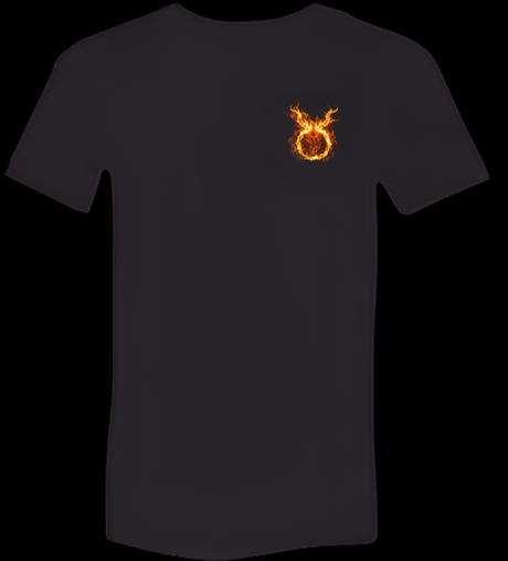 "Taurus Unleashed" – Grounded Strength Meets Fiery Resolve T-Shirt!